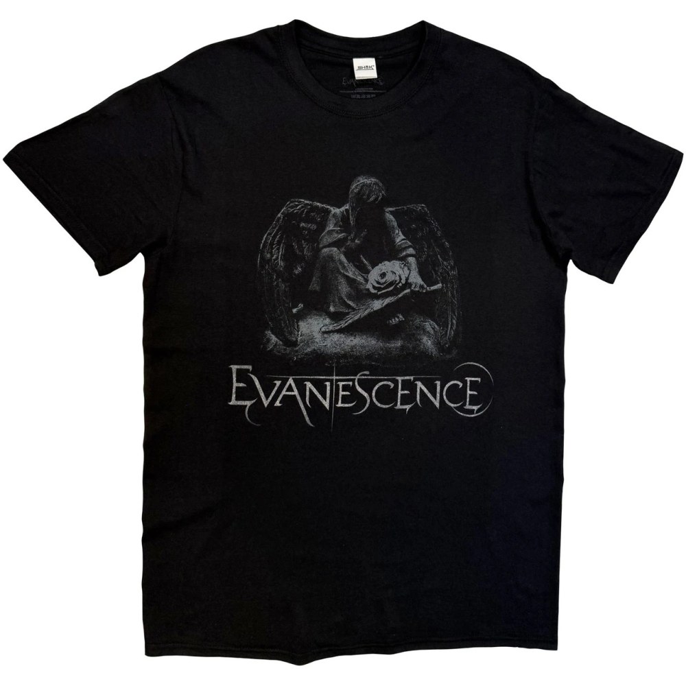 Evanescence - Angel Statue Herren TShirt - Schwarz